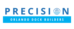 Precision orlando dock builders logo.