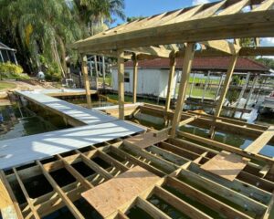 Dock being built in Orlando.